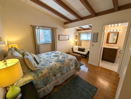 Master bedroom with futon