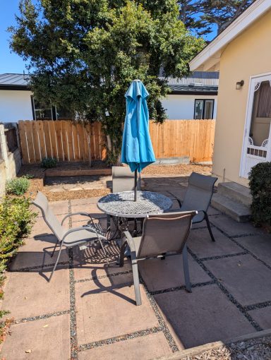 Backyard sitting area Backyard sitting area 2